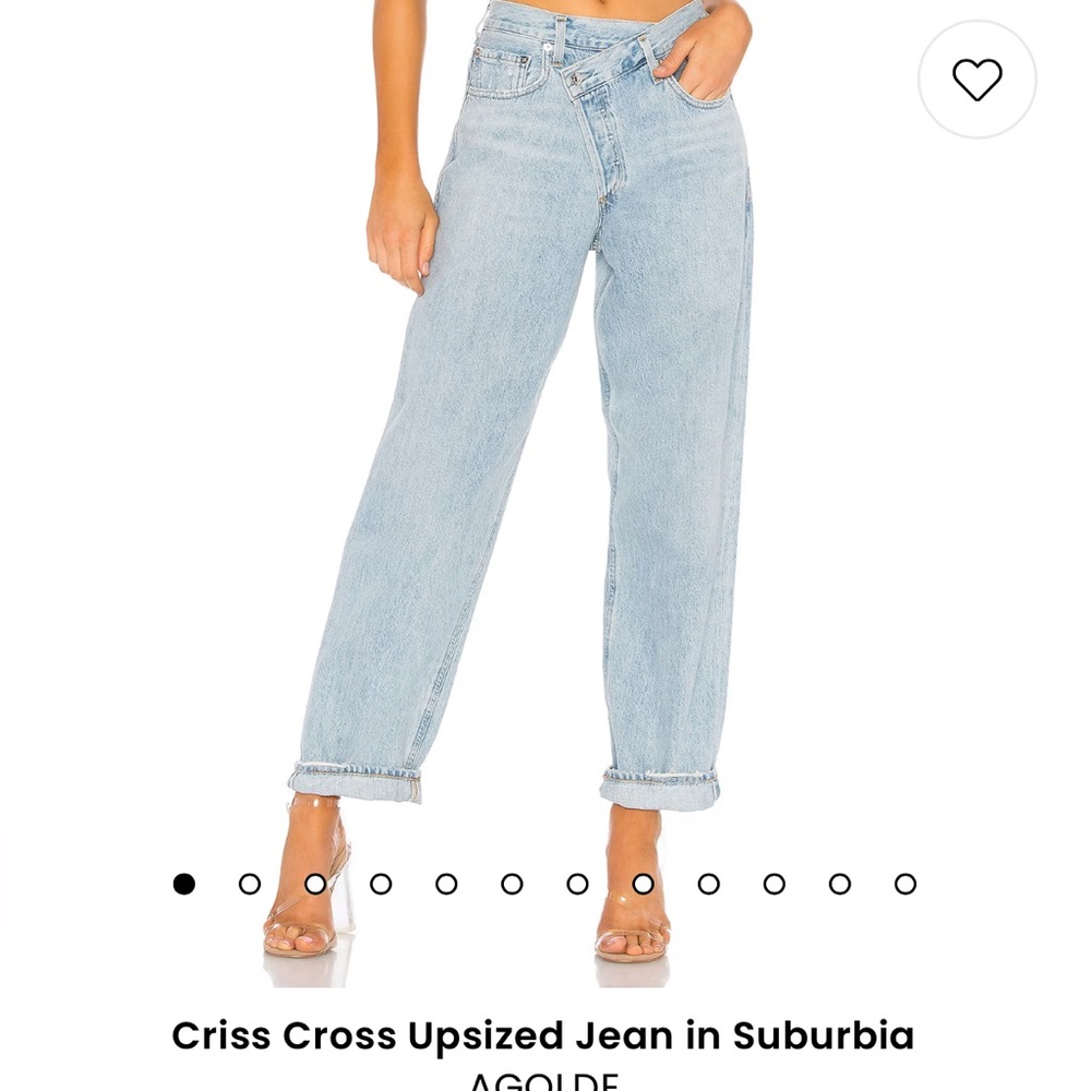 agolde crossover jean